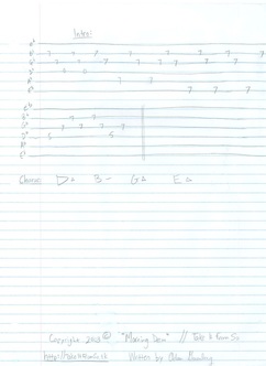 Take It From So - Morning Dew - Guitar Tab